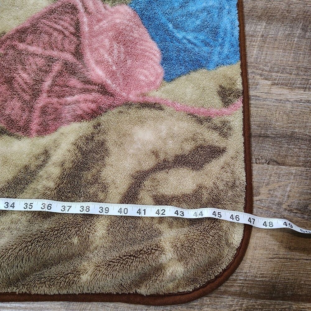 Cat Throw Blanket Plush Soft Books Yarn Cottagecore Crazy Cat Lady Cozy Cottage - Picture 5 of 6